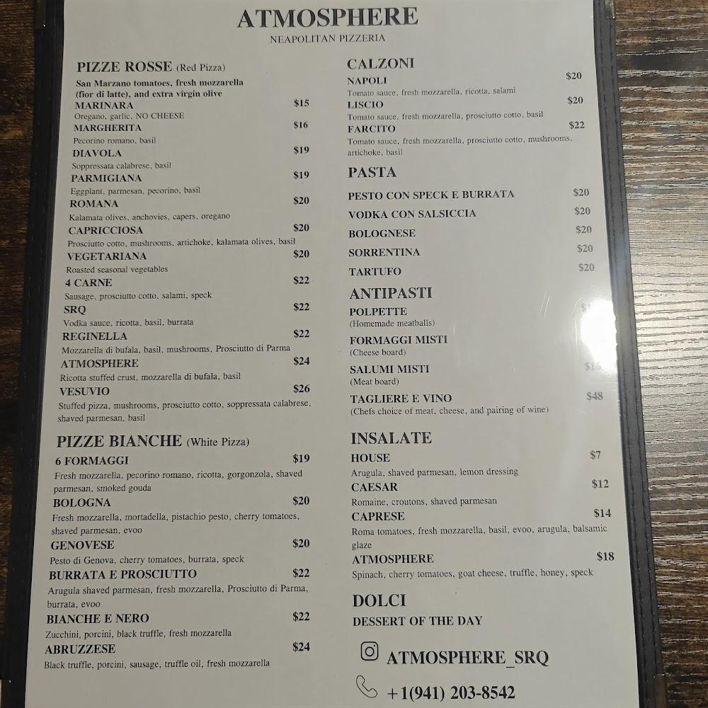 Atmosphere Menu image 1